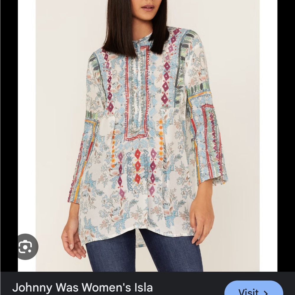Johnny Wa Isla Embroidered Top - Multicolor